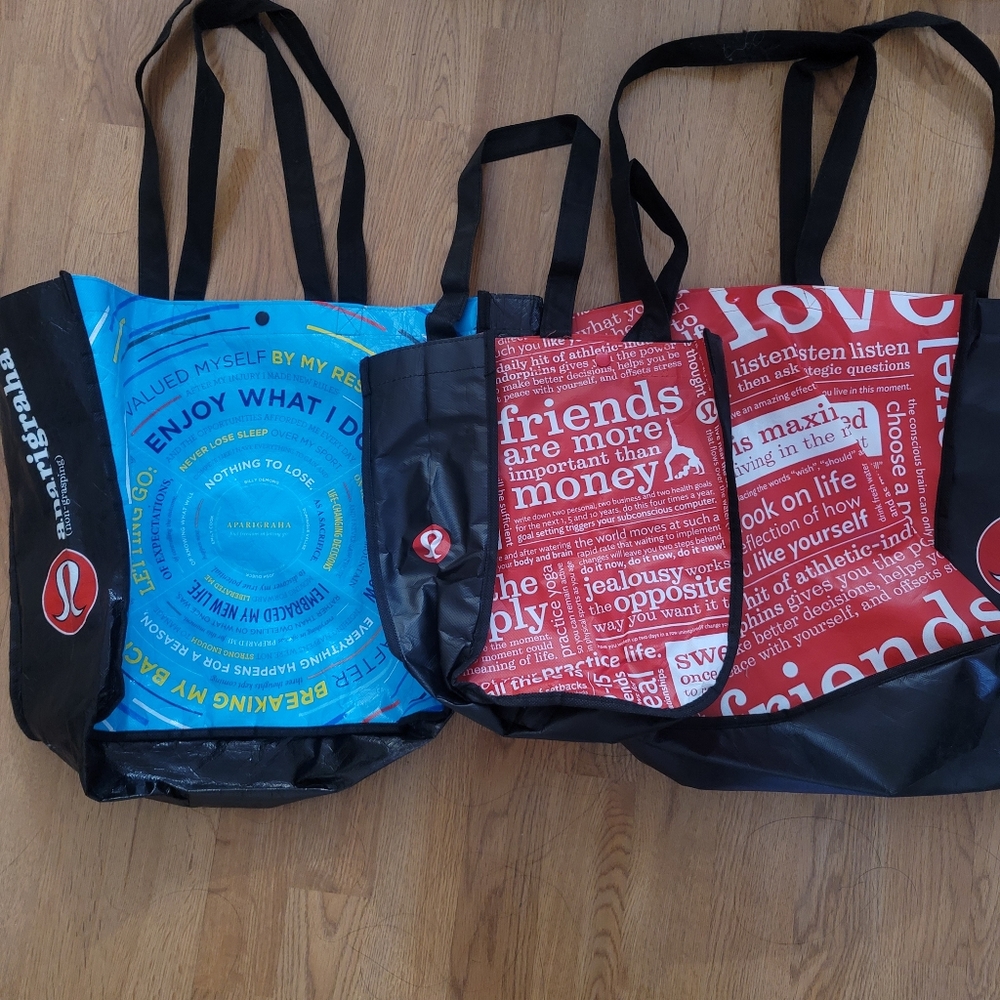 3x Lululemon Reusable Bags - Picture 6 of 6